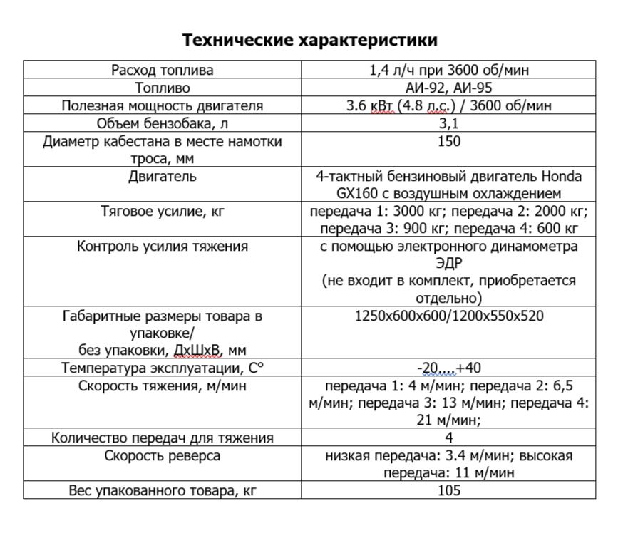 Лебедка кабельная автономная ЛТА-3